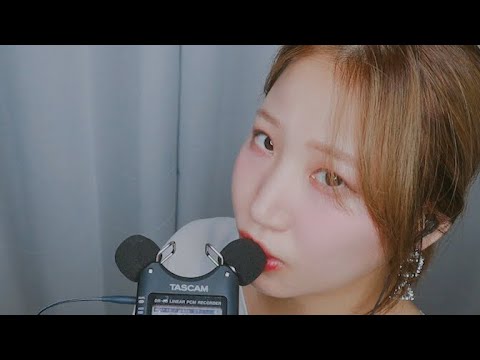 【口腔音】ASMR snow 使用TASCAM录制口腔音 & 舔耳 | ASMR番茄助眠