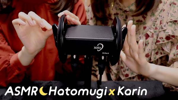 【双人ASMR】 Hatomugi VS  華凛 合作日语ASMR催眠 + 耳朵清洁按摩