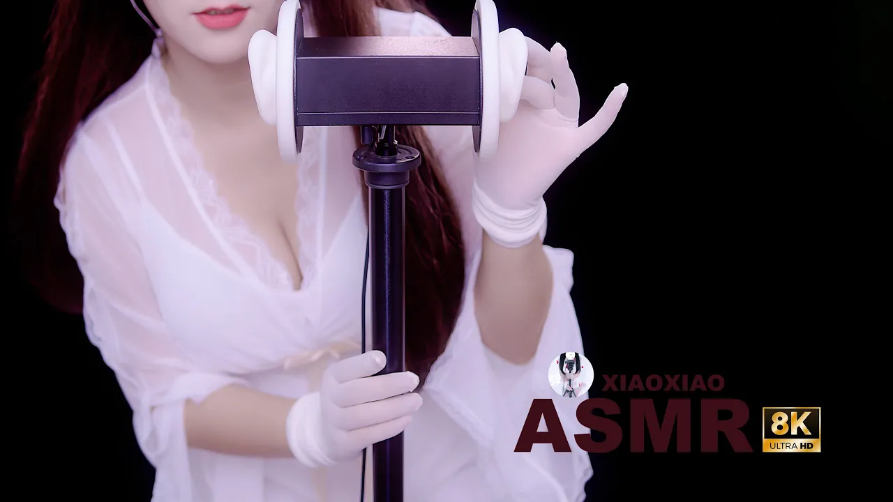 [晓晓]白丝手套+超声波耦合润滑剂发出的声音·超棒 | ASMR番茄助眠