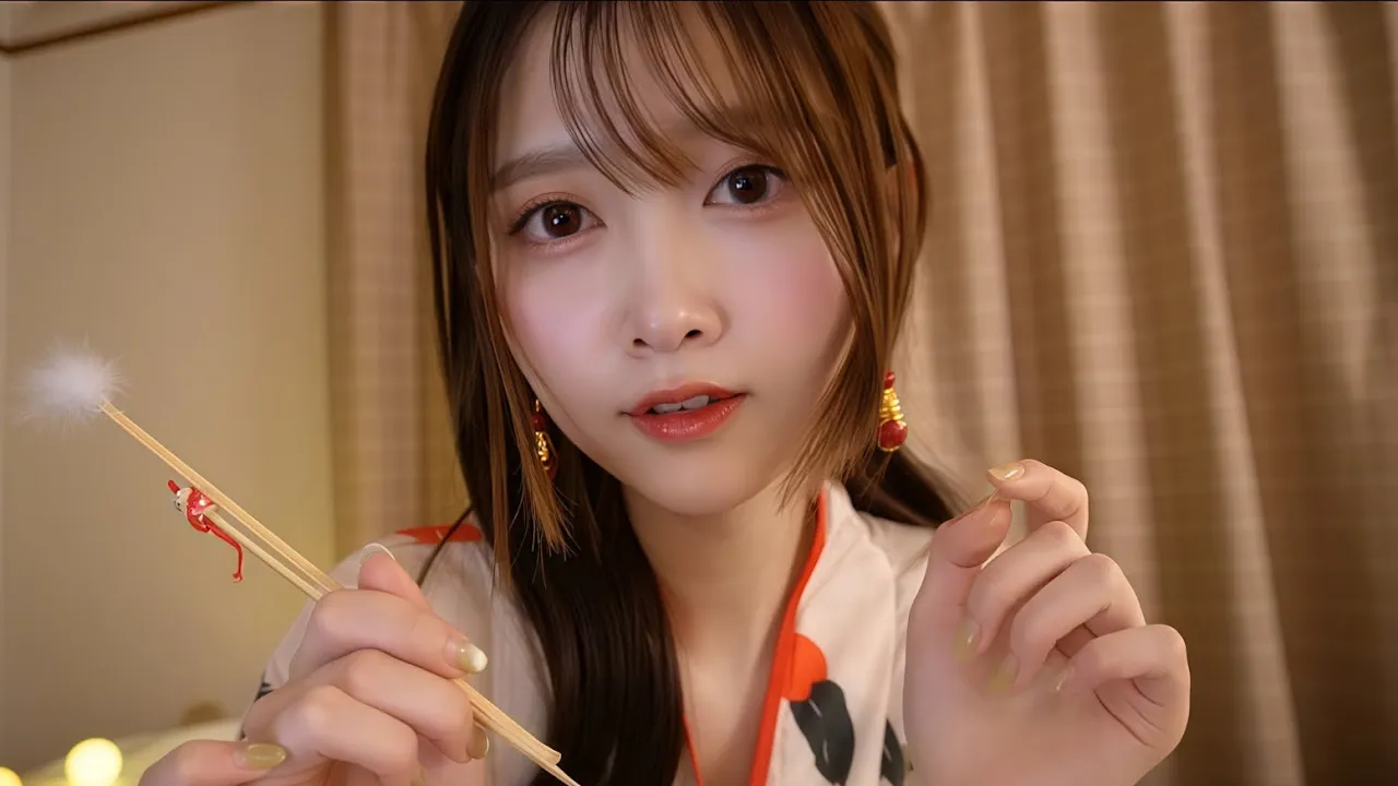 [Runa ASMR] 小型和服掏耳店角色扮演 | 耳道清洁 | 按摩 | 绒毛修剪 | 剃毛 | ASMR番茄助眠