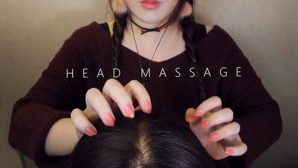 [PPOMO] 十种不同效果的头部按摩和用各种梳子刷头发的ASMR | ASMR番茄助眠