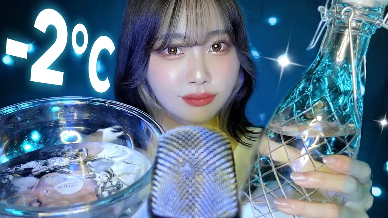 [benio店長] 体感温度下降2℃|玻璃杯冰块|水声助眠 | ASMR番茄助眠