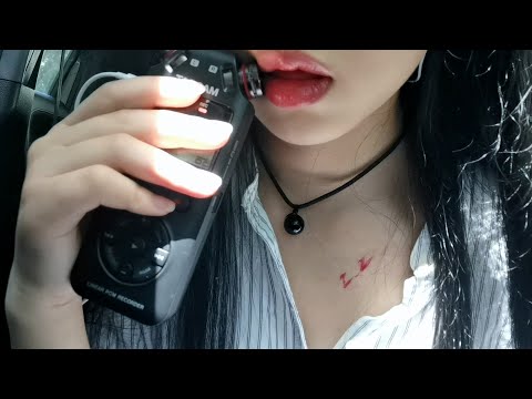 [ZZ]美女姐姐在车内录制的口腔音|吃耳朵 | ASMR番茄助眠
