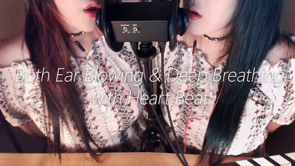 [PPOMO]  双人耳朵吹气 | 深呼吸 | 心跳音 | ASMR番茄助眠