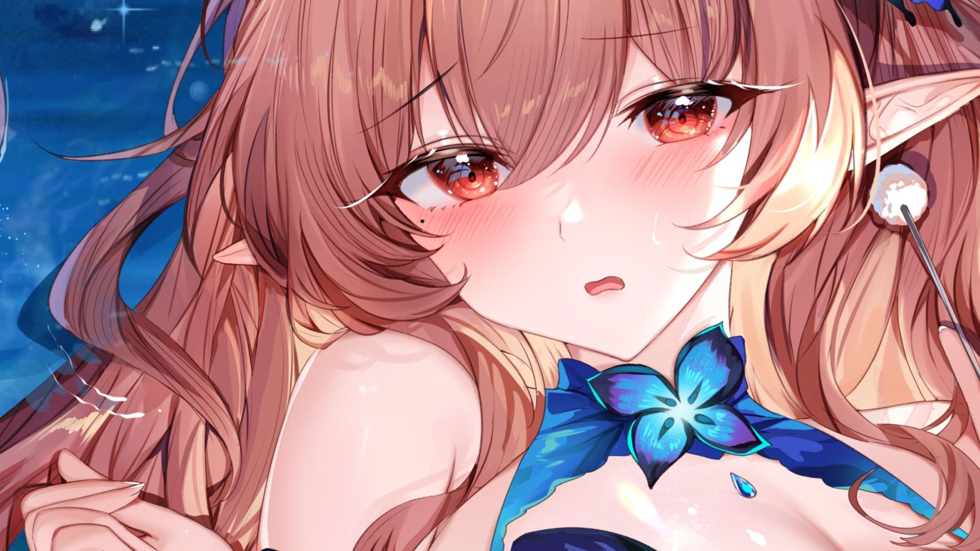 [烛灵儿Hikari] 雨夜里湿润浓厚的舌面耳舐，感受被窝限定的独特包裹感 | ASMR番茄助眠