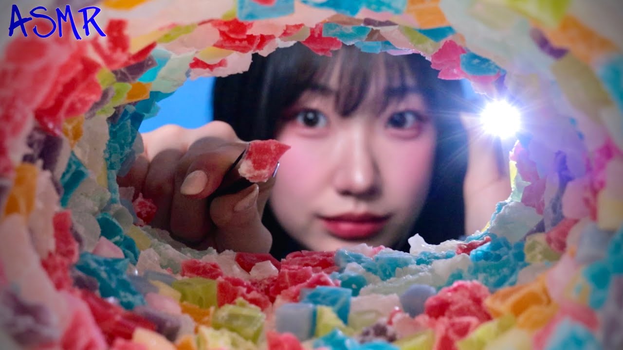 [Lucy ASMR] 奇怪的耳垢清洁 | 糖果咀嚼音 | 解压放松 | ASMR番茄助眠