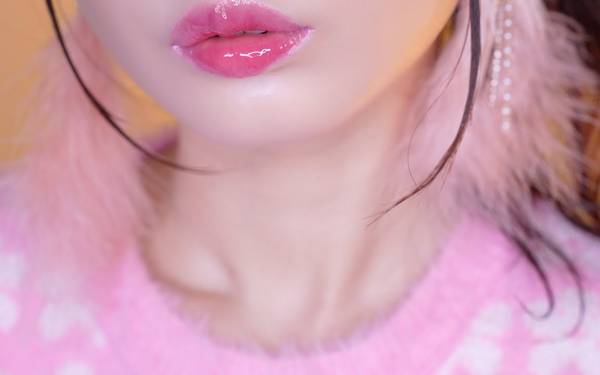 [Cham]潮湿的口腔音|佩戴粉色的羽毛耳环 | ASMR番茄助眠