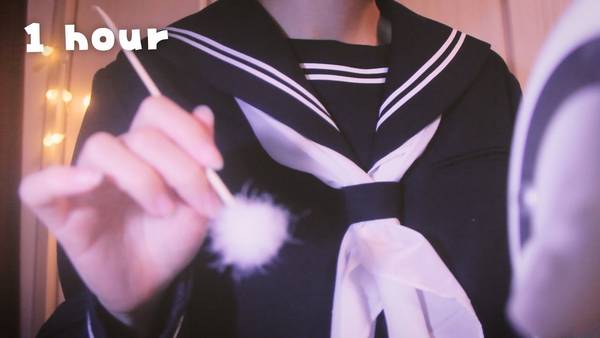 [無口]1小时的大脑升天|JK的7种掏耳朵|3Dio无人声 | ASMR番茄助眠