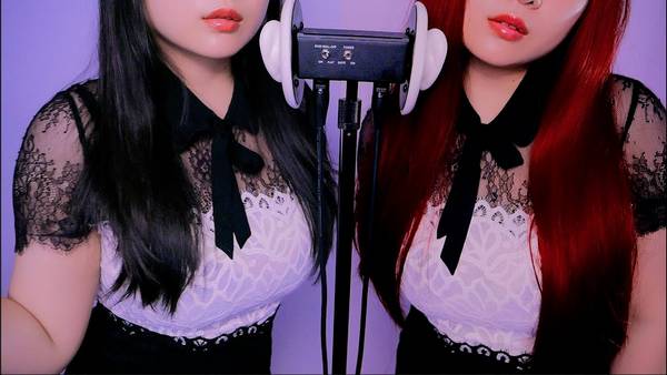 [MELODY]双胞胎耳朵清洁|模糊嘴巴音|用声音让你放松和治愈 | ASMR番茄助眠