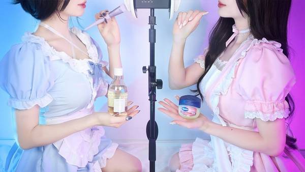 [Workt] 双胞胎女仆耳部按摩全套服务，带来极致舒适的按摩体验！ | ASMR番茄助眠
