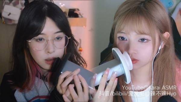 [辣辣]和椰子联动舔耳弹舌+罗德口腔音舔手 | ASMR番茄助眠